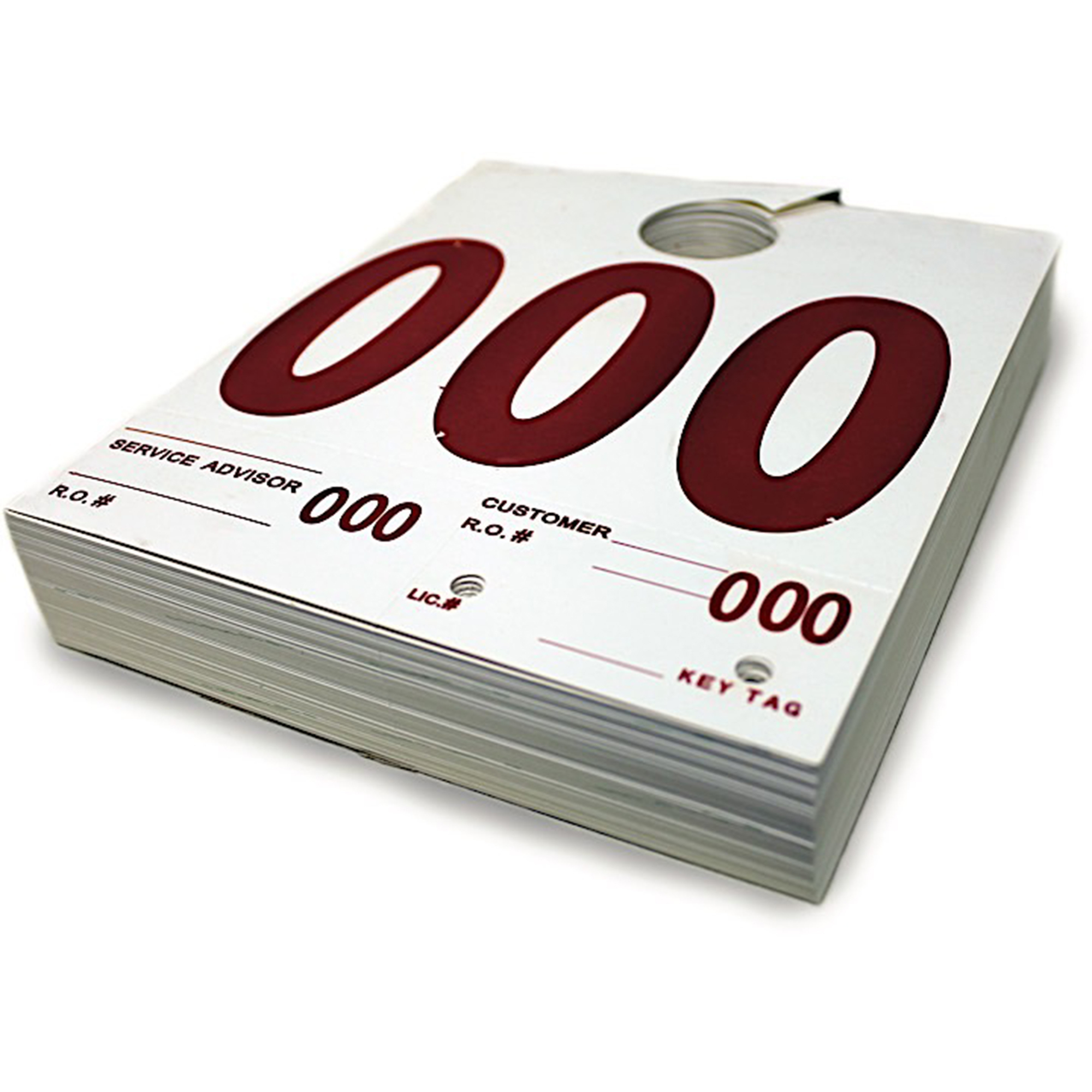 Slip-N-Grip Sequential Tear-Off Dispatch Tags — 7.5in. x 6.5in., Numbers 000-999, Durable Card Stock, 1000/Box, Model# SNGFB-P9933-50